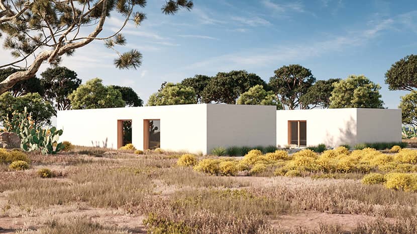 'Exterior of the house in Alentejo