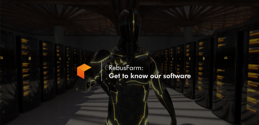 Introduction image of a render farm in the background and the article title on top