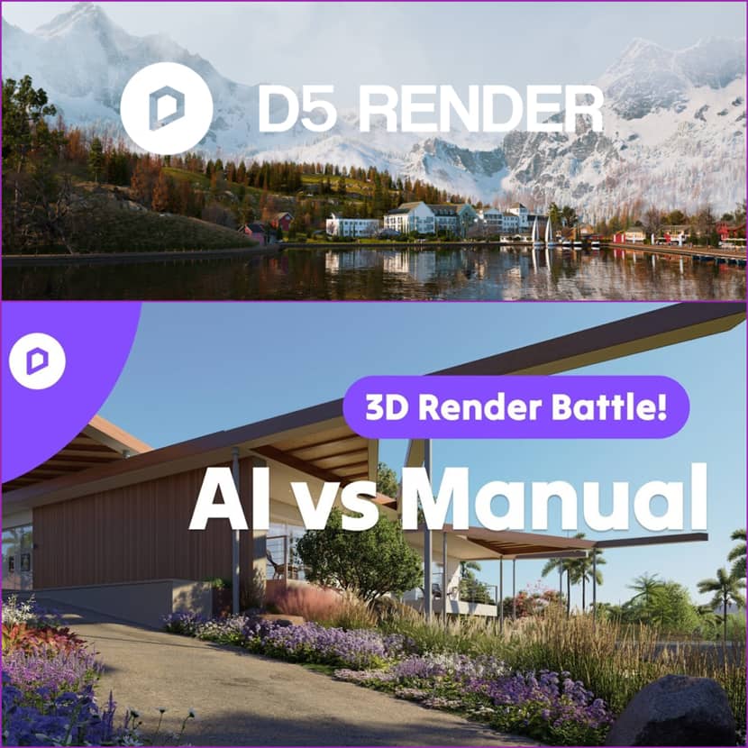 D5 Render - AI vs Manual Ultimate Battle For Rendering