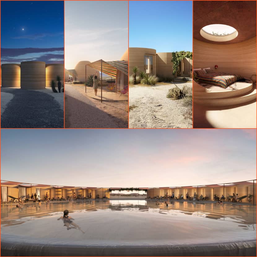 El Cosmico 2.0: The World's First 3D-Printed Desert Oasis Takes Shape in Marfa, Texas