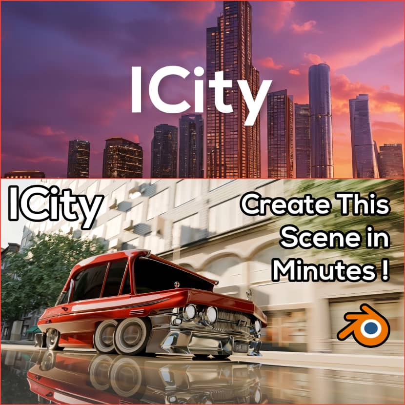 ICity - How To Create A Car Scene In Blender