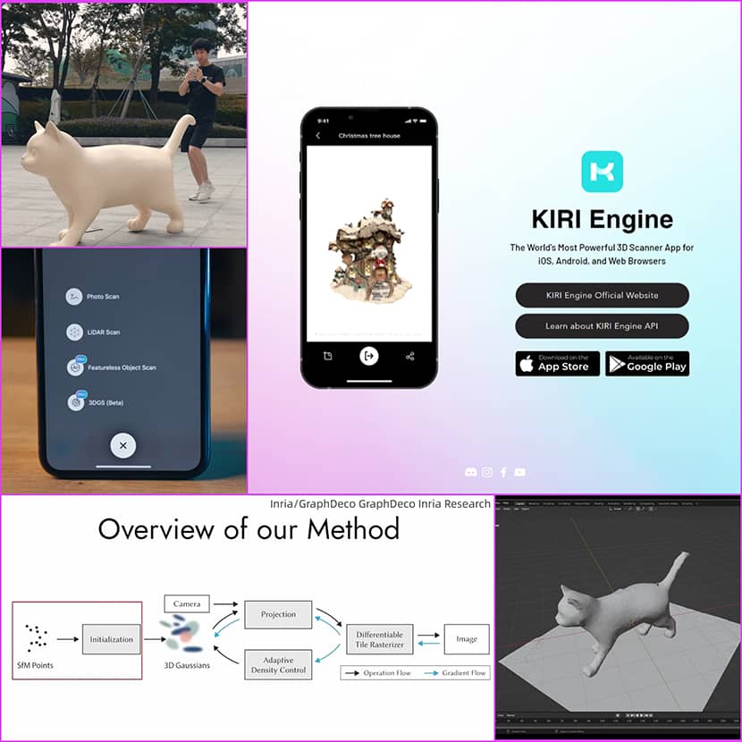 KIRI Engine - 3D Gaussian Splatting On Android and iOS