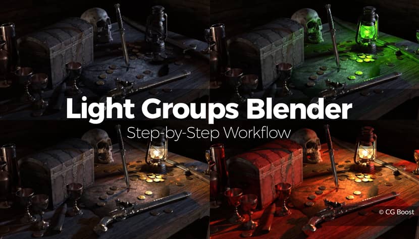 Light Groups Blender Workflow Step-by-Step