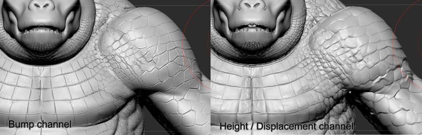 grocodilla -ZBrush layers