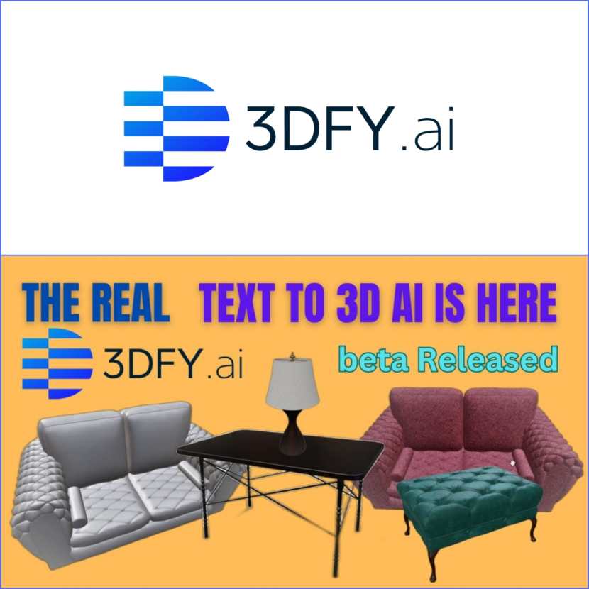 3DFY - Create 3D models based on text prompts