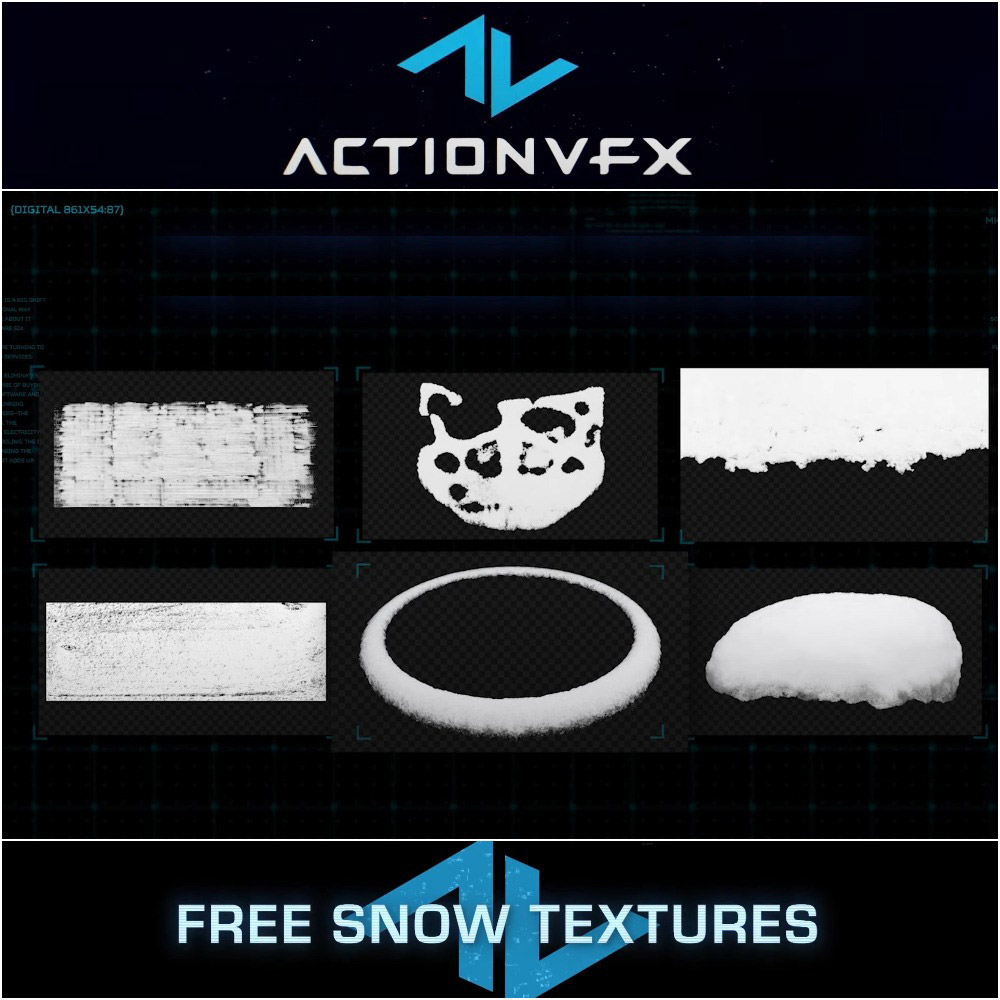ActionVFX - 49 free snow textures