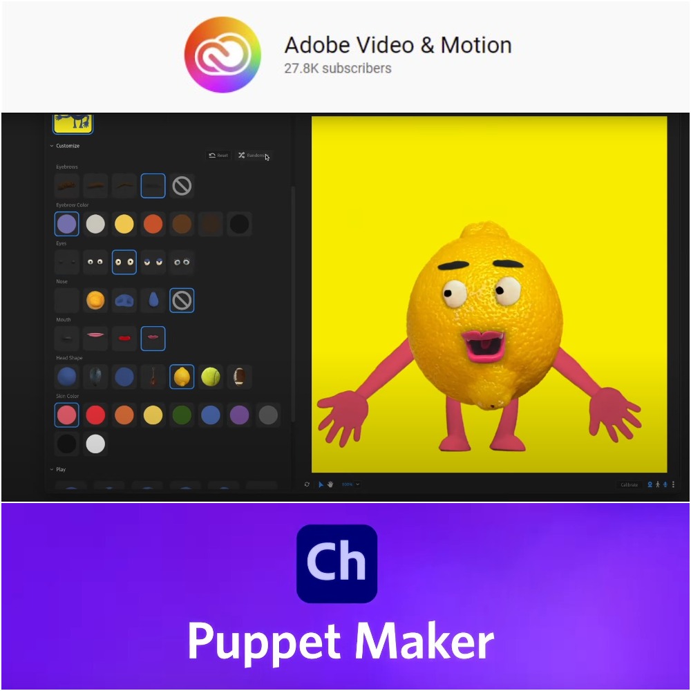 Adobe - Character Animator  - Puppet Maker update
