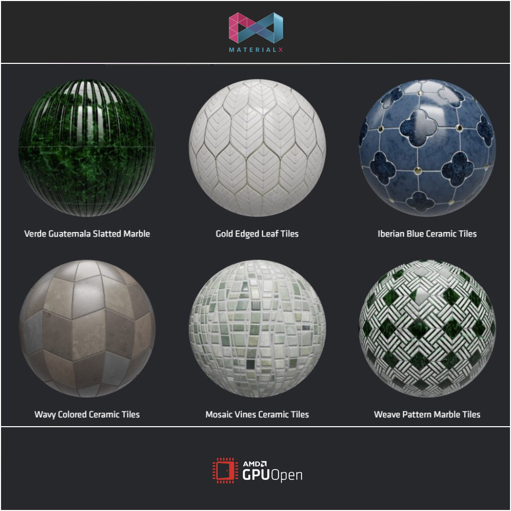 AMD - MaterialX Library - 294 Free materials