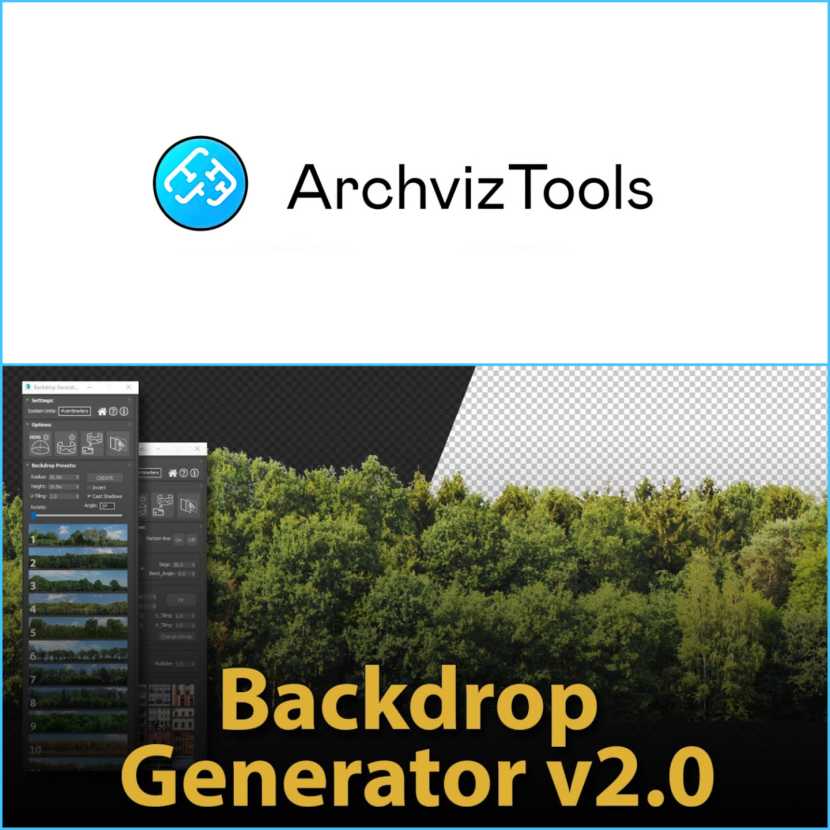 Archviz Tools - Backdrop Generator 2.0