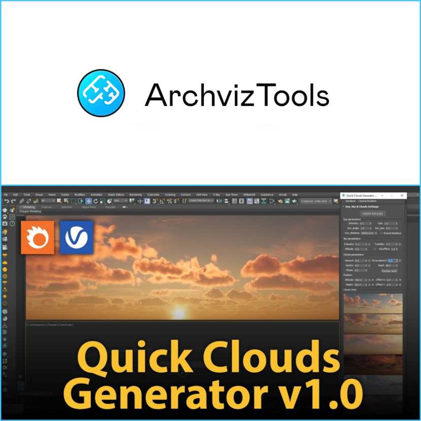 ArchvizTools - Quick Clouds Generator v1.0