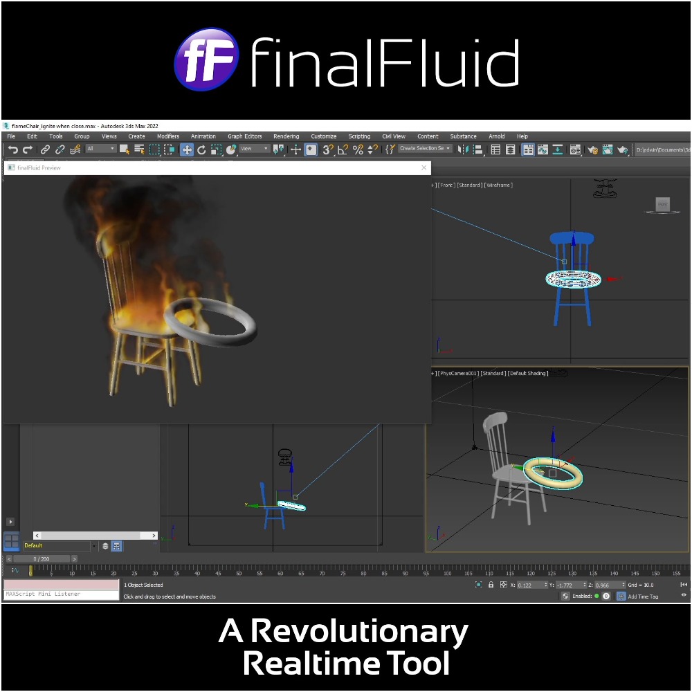 Cebas Visual Technology - finalFluid Public Beta - A revolutionary realtime tool for 3DS Max