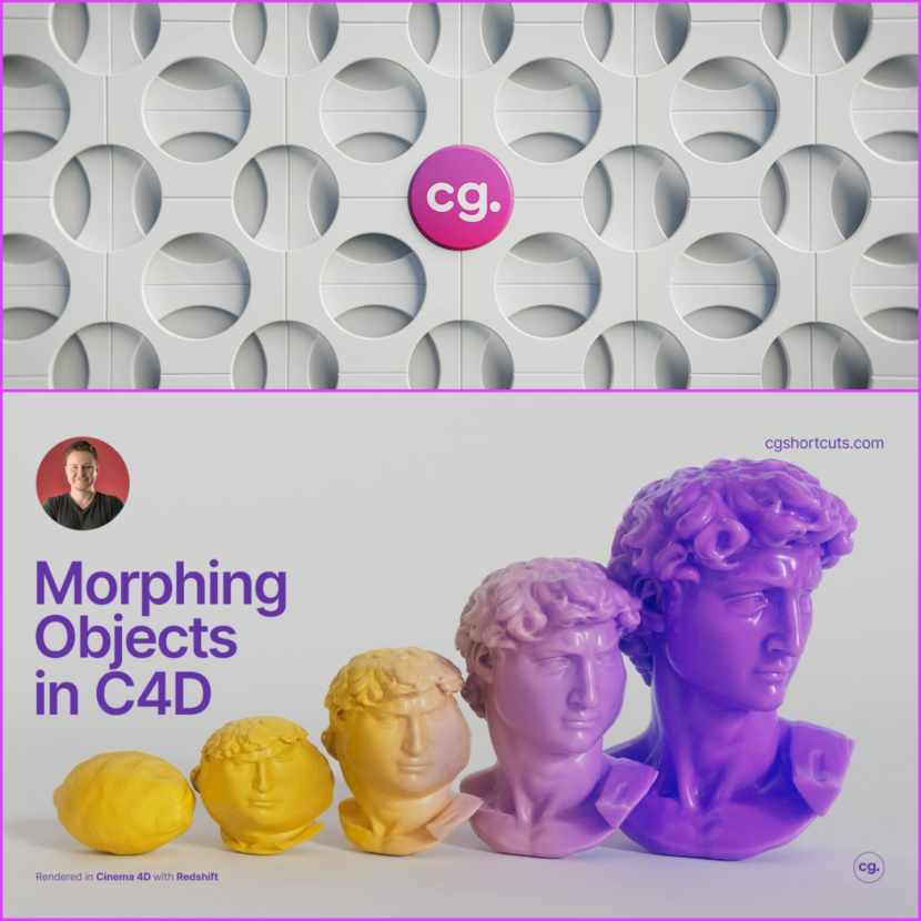 CG Shortcuts - C4D Morph Between Objects