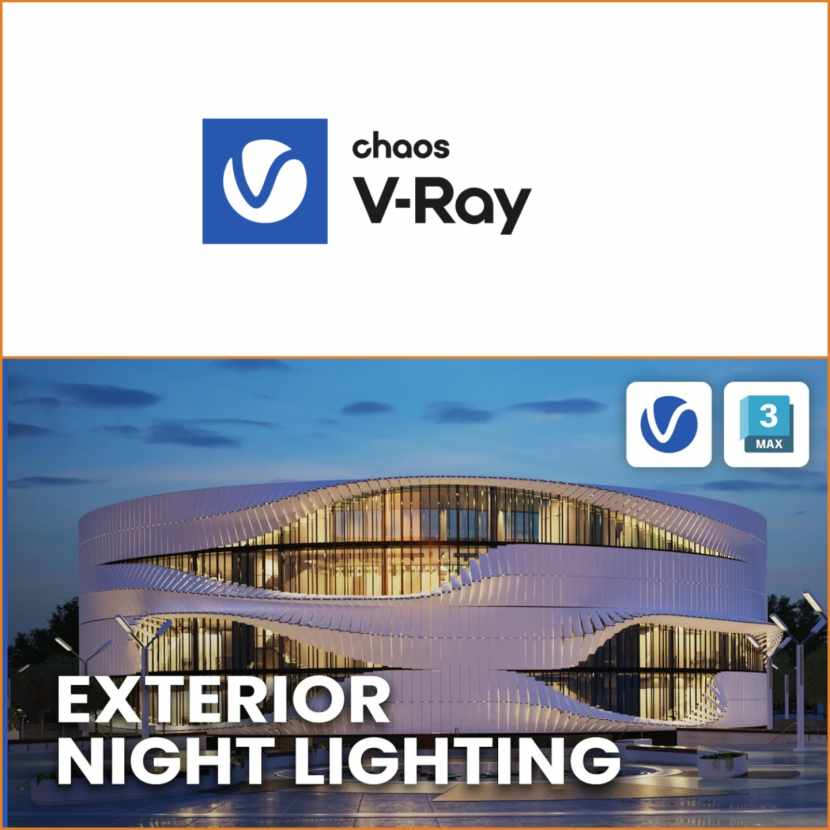 Chaos TV - Realistic exterior night lighting with V-Ray for 3ds Max