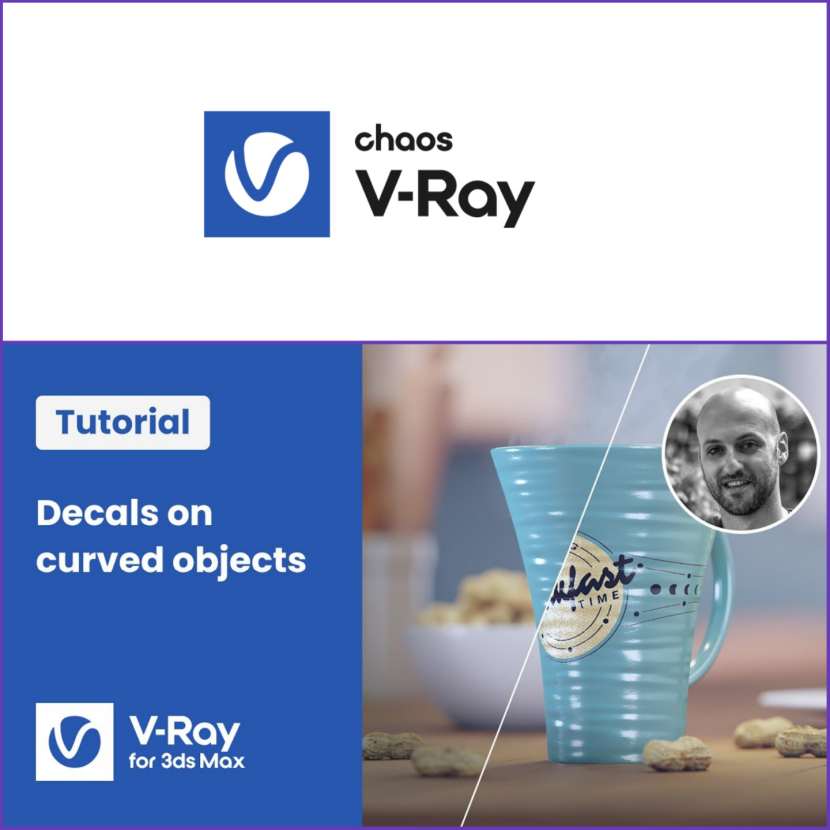 ChaosTV - Adding realistic stickers and labels to curved objects with V-Ray in 3DS Max