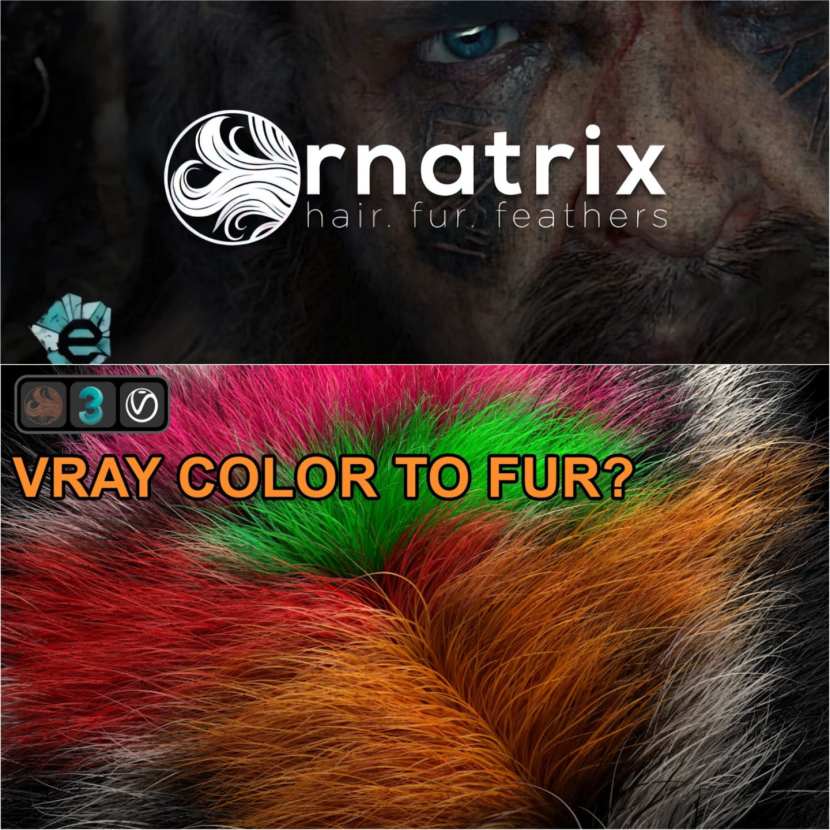Charly Tutors - Learn how to apply color to fur or hair using Ornatrix/3DS Max/V-Ray