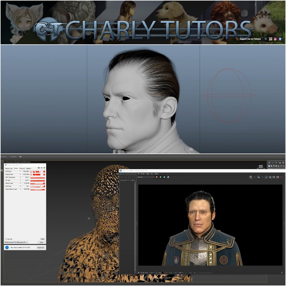 CharlyTutors - How to export Ornatrix hair from Maya to 3DS Max