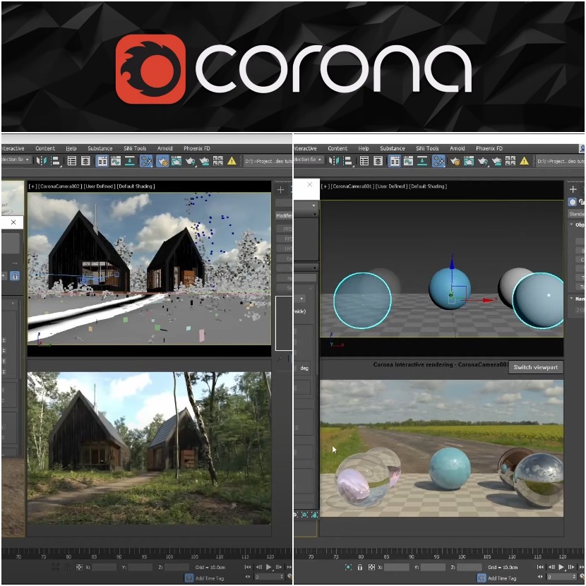 Corona Renderer - HDRI Environment and Overrides in 3DS Max 