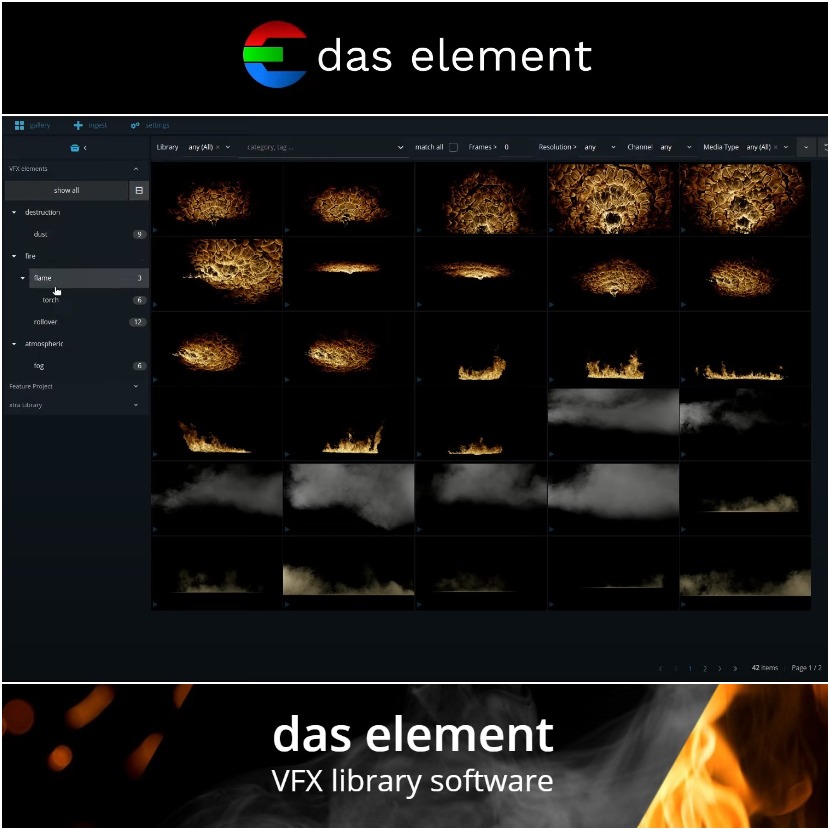 Das Element - VFX Library organizer