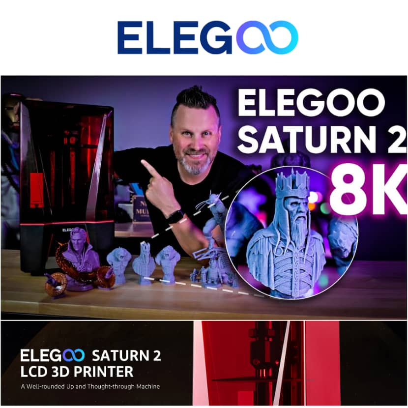 ELEGOO Saturn 8K LCD 3D Printer 