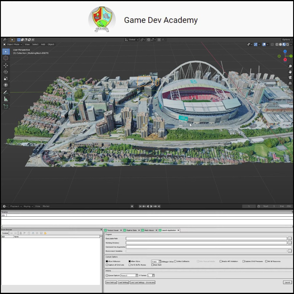 Game Dev Academy - Download 3D models from Google Maps use them in your scene