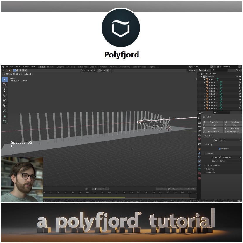 Polyfjord - How to play with rigid bodies in Blender