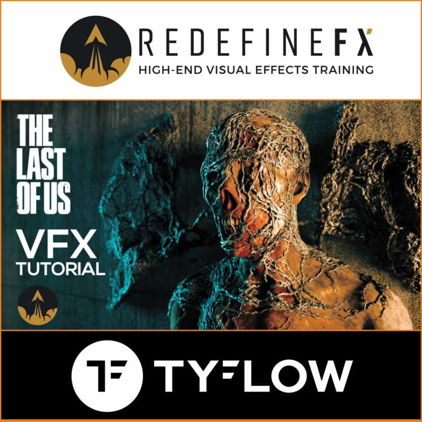 RedefineFX - Ivy Virus Growth VFX Tutorial with tyFlow in 3Ds Max (Based on The Last of Us)