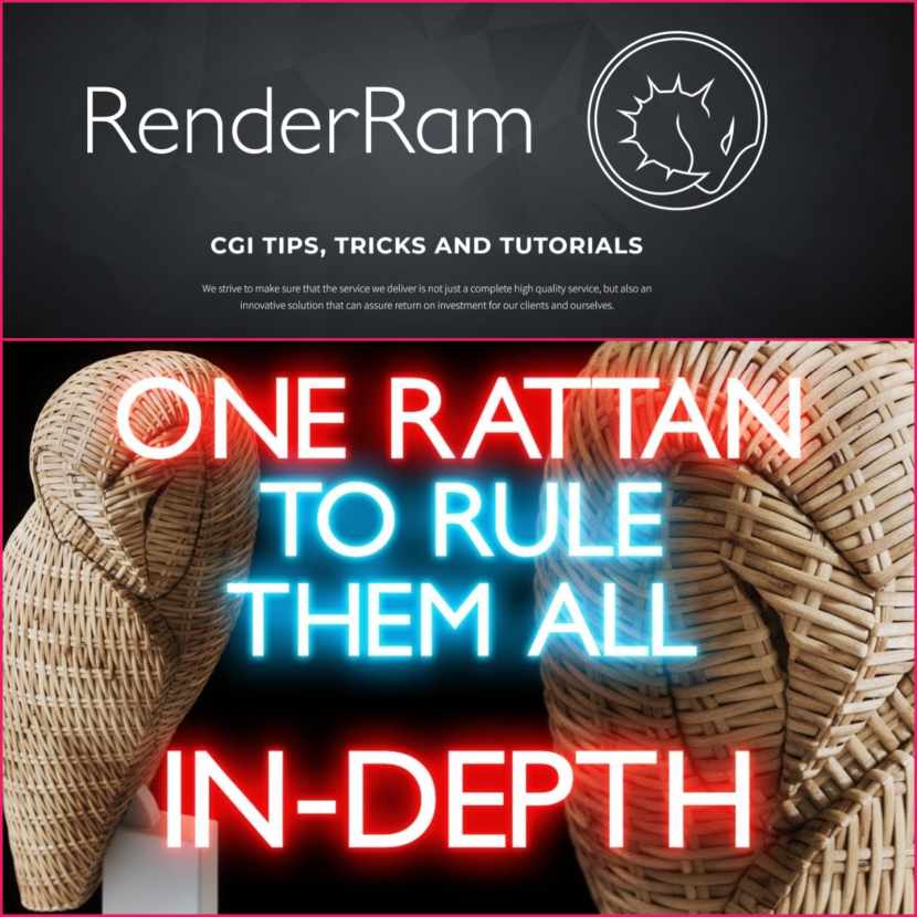 RenderRam - Detailed Explanation Of A Rattan Modeling Method in 3DS Max