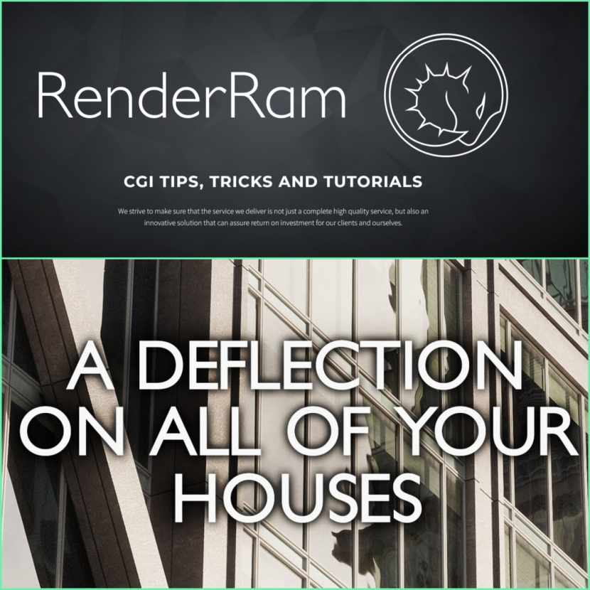 RenderRam - Window Glass Bending For Realistic Exteriors All 3D Software