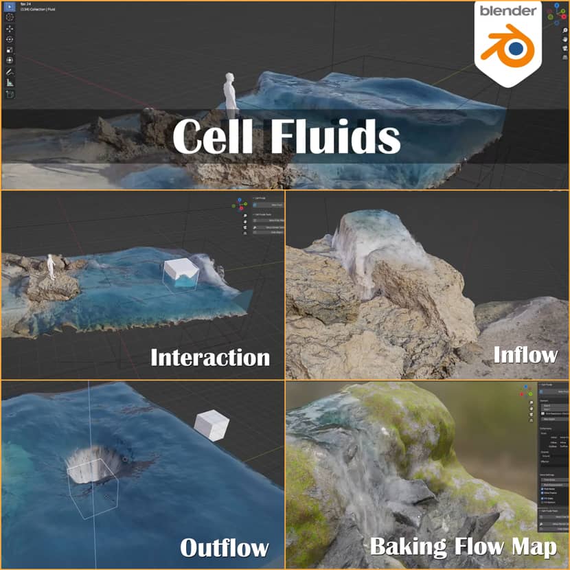 Specoolar - Cell Fluids - Fast Fluid Solver for Blender / RebusFarm