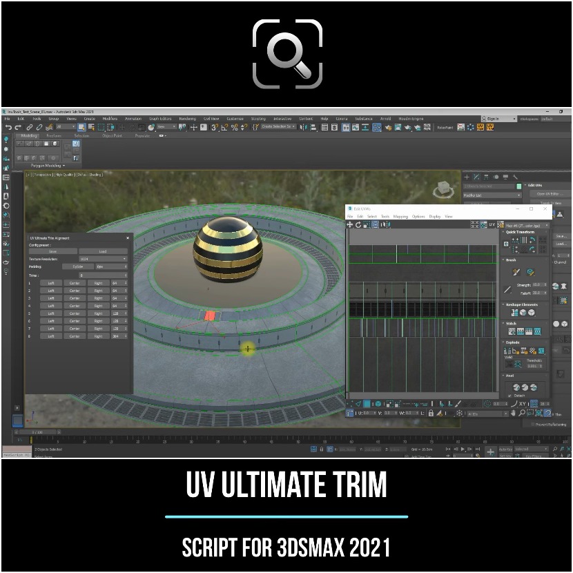 UV UltimateTrim - A Free script for 3ds Max by Inuhitman