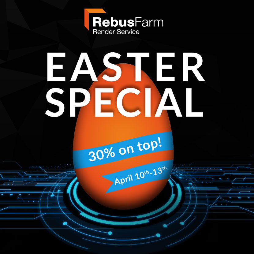 RebusFarm Easter Special 30% on top